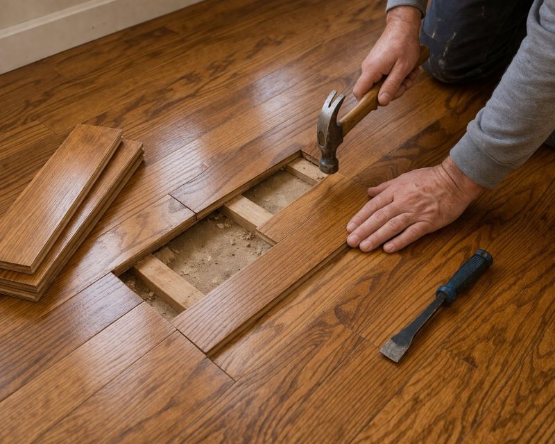Wood Floor Repair project example