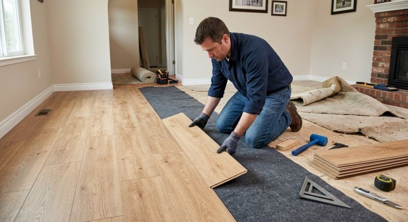 Laminate Floor Remodeling in Attleboro, MA