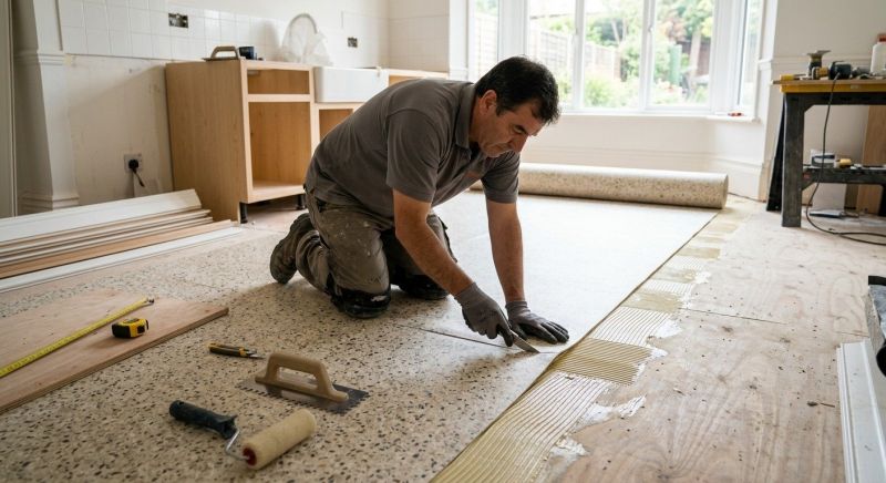 Linoleum Floor Installation in Dedham, MA