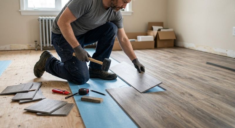 Linoleum Floor Installation in Hyde Park, MA