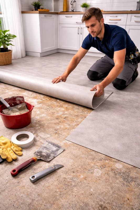 Linoleum Floor Installation in Middleboro, MA