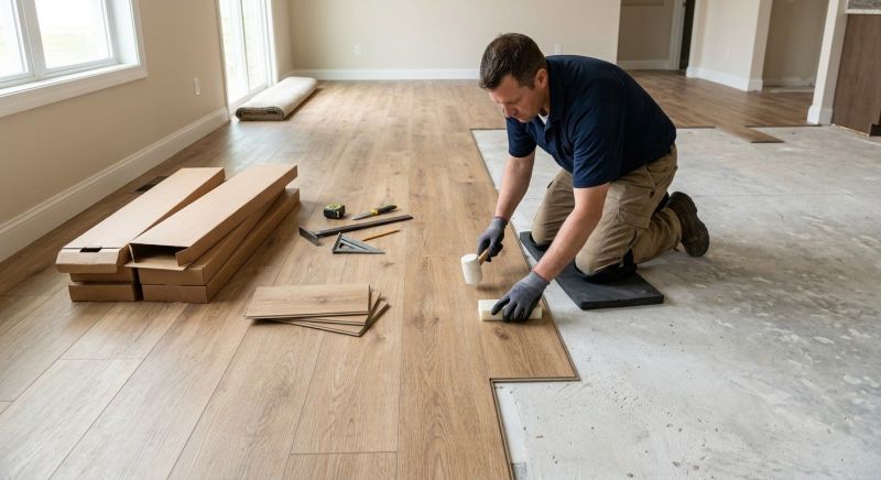 Luxury Vinyl Tile Installation in Barrington, RI