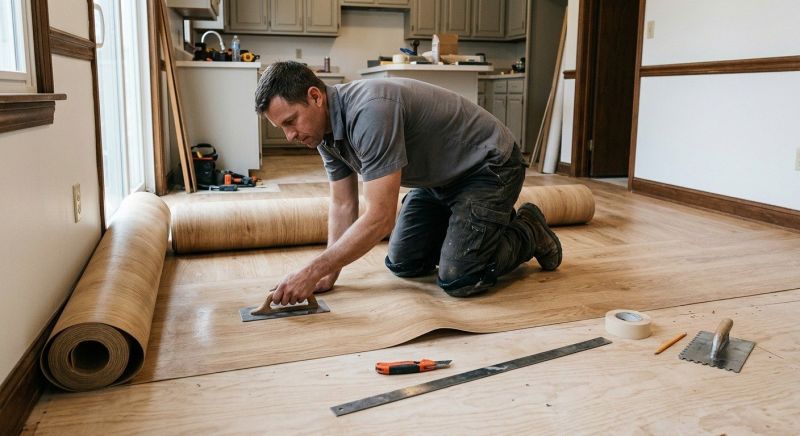 Sheet Flooring Installation in Douglas, MA