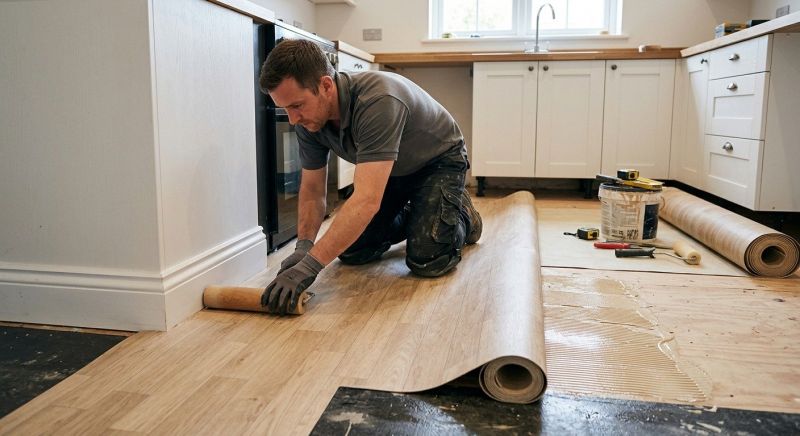Sheet Linoleum Installation in Lakeville, MA